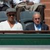 Yannick Noah et Jean Gachassin à Roland-Garros le 5 juin 2013 à l'occasion des 30 ans de la victoire du premier Porte d'Auteuil