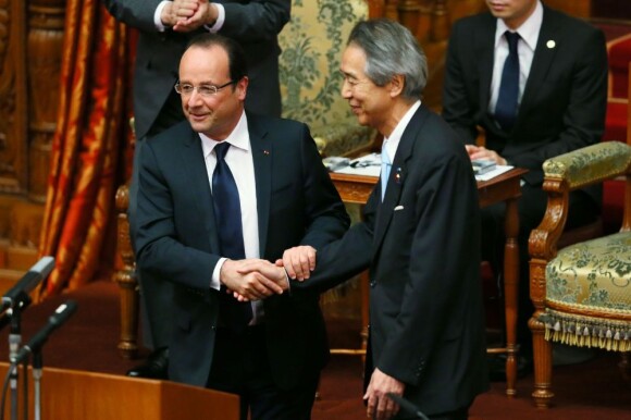 François Hollande à la Diète du Japon à Tokyo le 7 juin 2013.