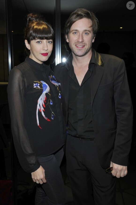 Nolwenn Leroy et Thomas Dutronc, lauréats des Grands Prix de l'UNAC 2013 à la Sacem à Paris, le 18 mars 2013.