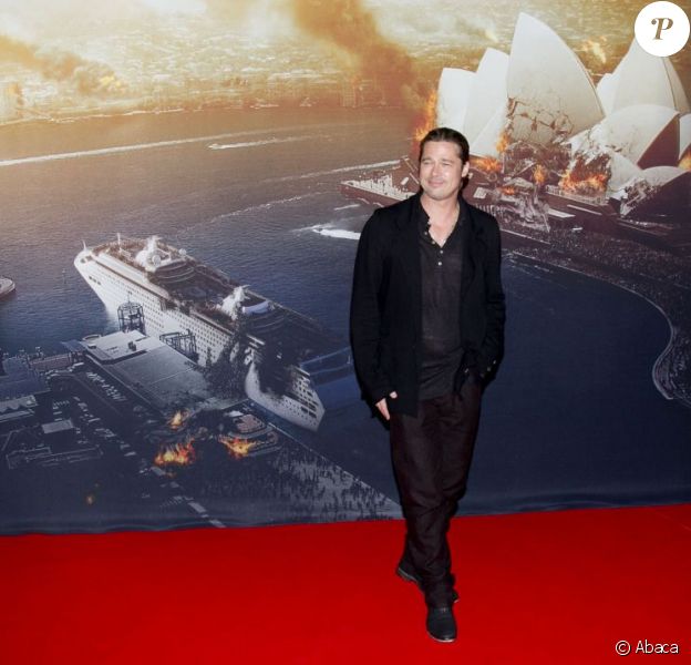 Brad Pitt pose à la première australienne de World War Z à Sydney, le 9 juin 2013.