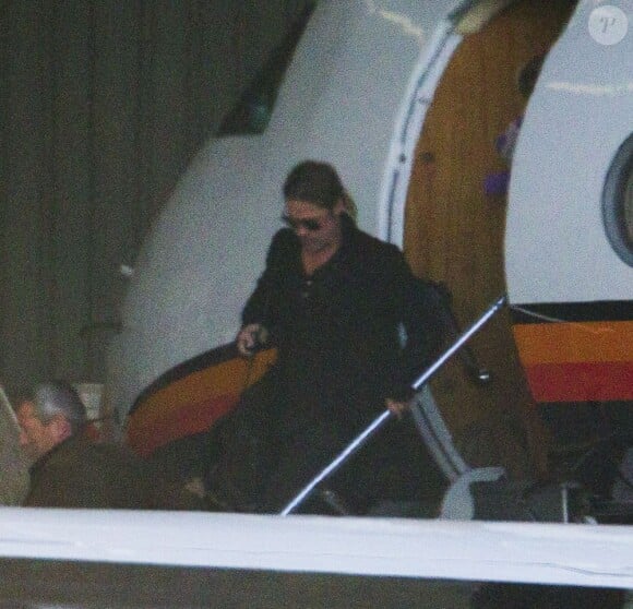 Brad Pitt arrive à Sydney le 9 juin 2013.