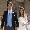 Mariage de Lady Natasha Rufus Isaacs, amie de William et cofondatrice de Beulah, et de Rupert Finch, ex-boyfriend de Kate Middleton, le 8 juin 2013 à Cirencester.