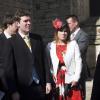 La princesse Eugenie d'York et son compagnon Jack Brooksbank au mariage de Lady Natasha Rufus Isaacs, amie de William et cofondatrice de Beulah, et de Rupert Finch, ex-boyfriend de Kate Middleton, le 8 juin 2013 à Cirencester.
