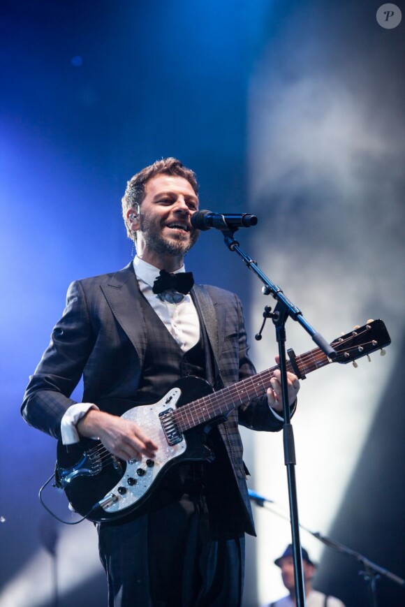 Christophe Maé en concert dans le cadre du 'LH Tour' au Grand Stade du Havre, le 7 juin 2013.