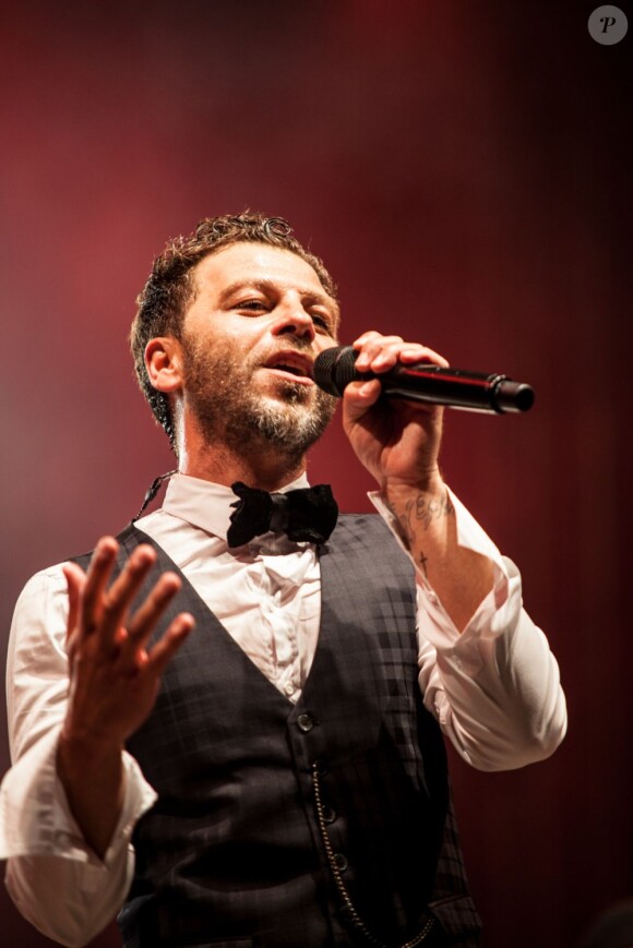 Christophe Maé en concert dans le cadre du 'LH Tour' au Grand Stade du Havre, le 7 juin 2013.