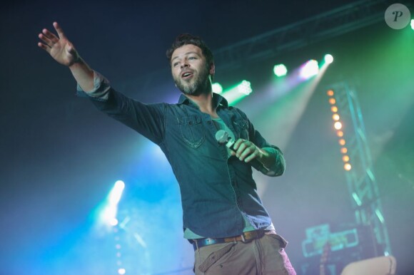 Christophe Maé en concert à Monaco le 9 février 2013.