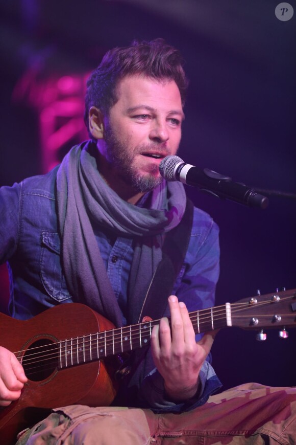 Christophe Maé en concert à Monaco le 9 février 2013.