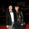 Christophe Maé et sa femme Nadège à la soirée des NRJ Music Awards à Cannes, le 23 janvier 2010.
