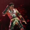 Michael Jackson en concert à Prague pour le "HIStory Tour", le 7 septembre 1996.