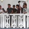 Harry Styles, Liam Payne, Niall Horan, Zayn Malik et Louis Tomlinson, du groupe One Direction quittent un studio après une journée d'enregistrement à Miami, le 12 juin 2013.