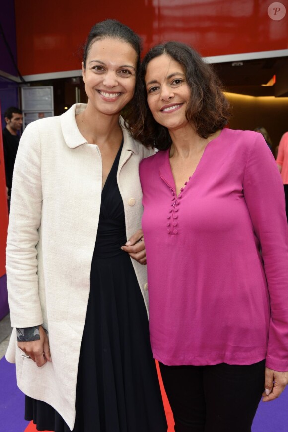 Isabelle Giordano et Gisèle Tsobanian lors de la soirée spéciale des Toiles enchantées, dans le cadre du Champs-Elysées Film Festival à Paris le 13 juin 2013