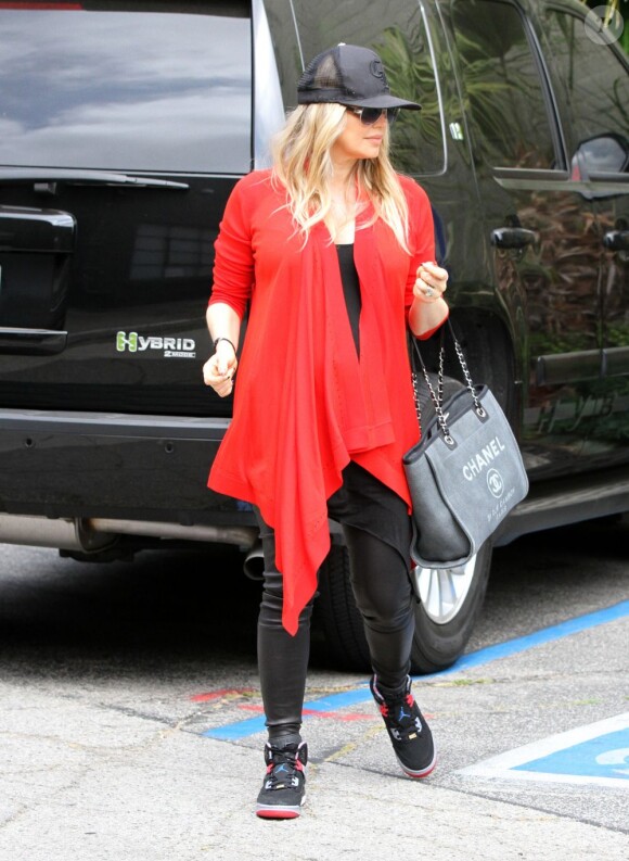 Fergie, enceinte, à Santa Monica, le 12 juin 2013.