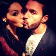Photo postée sur le compte de Thomas Vergara officiel sur Instagram : Baiser volé pour Thomas et Nabilla des Anges de la télé-réalité 5