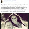 La princesse Madeleine de Suède, choquée, a réagi via sa page Facebook à la publication de photos d'elle et de son mari Chris O'Neill en maillot main dans la main lors de sa lune de miel sur une plage des Seychelles par le tabloïd Expressen, le 14 juin 2013, six jours après leur mariage.