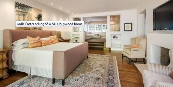 Jodie Foster a mis en vente sa superbe maison de Los Angeles pour la somme de 6,4 millions de dollars.
