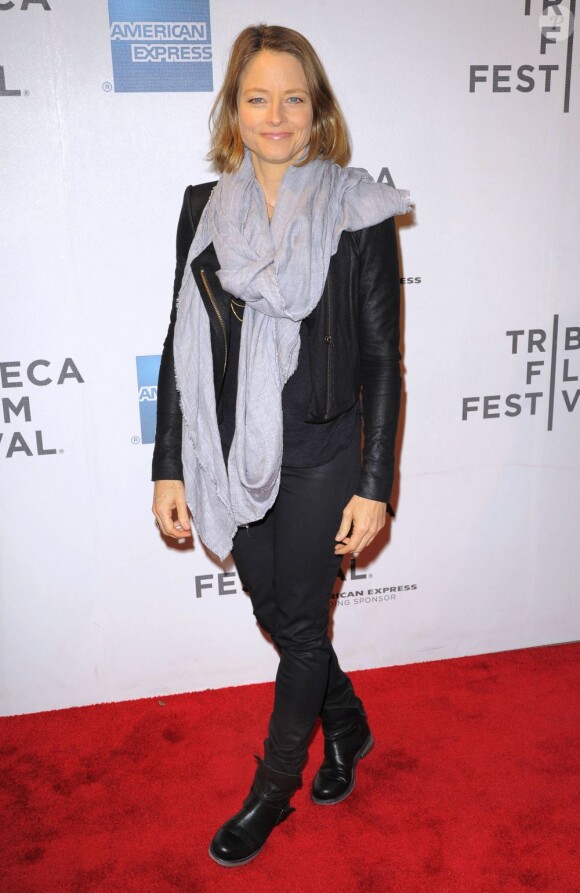 Jodie Foster à la projection du film Sunlight Jr lors du festival du film de Tribeca à New York. Le 20 avril 2013.
