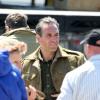 Exclu - Jean Dujardin se prépare sur le tournage de The Monuments Men sur les côtes anglaises, le 5 juin 2013.