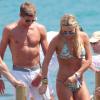 Steven Gerrard et sa femme Alex en vacances à Ibiza le 16 juin 2013