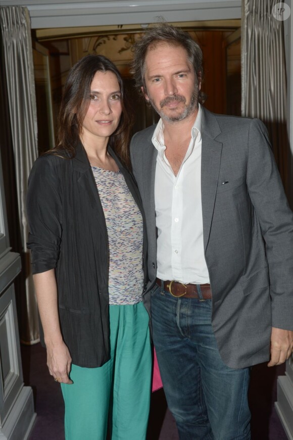 Exclusif - Géraldine Pailhas et Christopher Thompson à la soirée de lancement de la saison estivale du Grand-Hôtel du Cap-Ferrat à l'Hôtel de Vendôme à Paris, le 18 juin 2013.