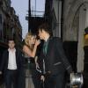 Kate Moss et son mari Jamie Hince quittent le Café de Paris à l'issue d'une soirée au profit de la Hoping Foundation. Londres, le 20 juin 2013.