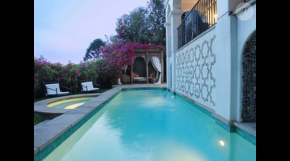 La piscine de la villa de Gerard Butler à Los Feliz, Los Angeles.