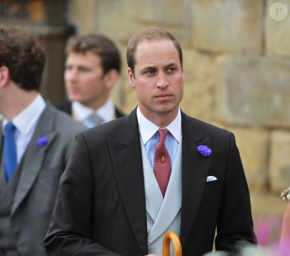Prince William lors du mariage de Lady Melissa, fille du duc de Northumberland et Thomas van Straubenzee à Alnwick en Angleterre le 22 juin 2013