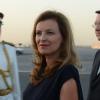 Valérie Trierweiler à l'aéroport de Doha pour la visite officielle de son compagnon Francois Hollande au Qatar le 22 juin 2013.