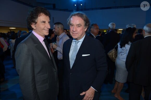 Jack Lang et l'architecte Jean-Michel Wilmotte à Doha le 22 juin 2013.