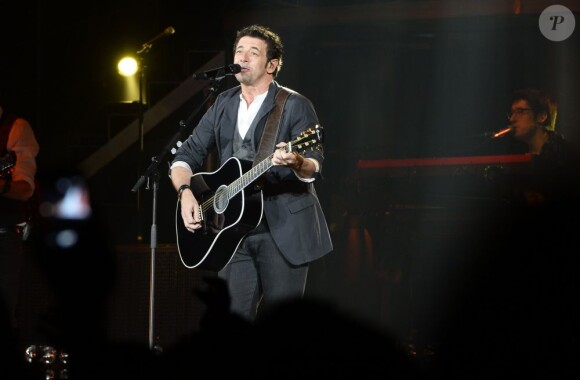 Patrick Bruel lors de son concert à Paris-Bercy le 22 juin 2013