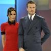 Victoria Beckham s'est rendue à la télévision nationale chinoise, le 23 juin 2013, avec son mari David.