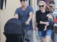 Anna Paquin et Stephen Moyer : Tout sourire en balade avec leurs mignons jumeaux