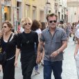 Meg Ryan et John Mellencamp se promenant dans les rues de Rome en Italie le 22 juin 2013