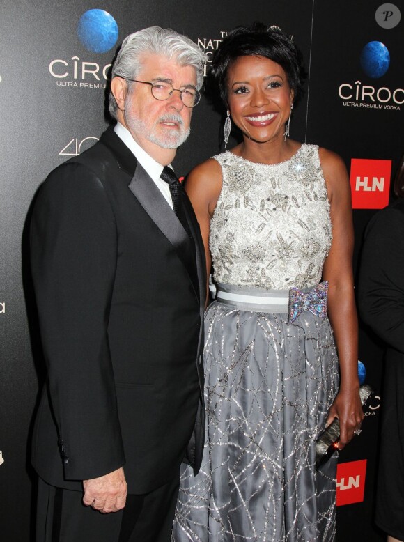 George Lucas et Mellody Hobson lors de la 40e cérémonie des Daytime Emmy Awards à Los Angeles le 16 juin 2013