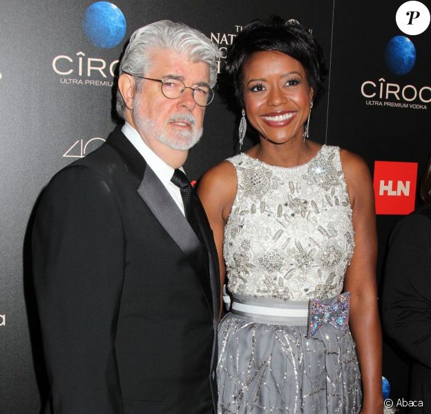 George Lucas et Mellody Hobson lors de la 40e cérémonie des Daytime Emmy Awards à Los Angeles le 16 juin 2013