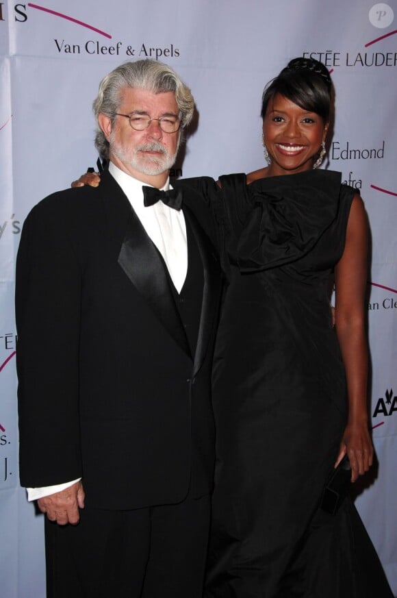 George Lucas et Mellody Hobson lors du gala Princess Grace Foundation à New York le 25 octobre 2007