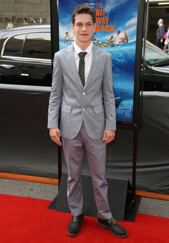 Liam James à la première du film The Way, Way Back en clôture du Los Angeles Film Festival, le 23 Juin 2013.