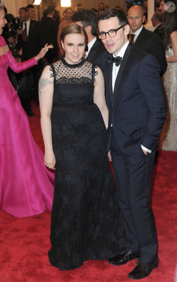 Lena Dunham et son petit ami à la soirée au Met Gala à New York, le 6 mai 2013.
