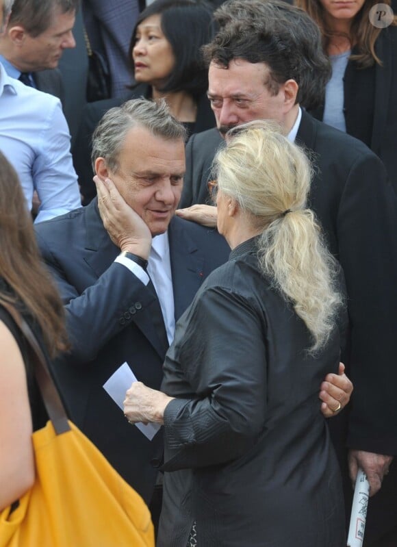 Jean-Charles De Castelbajac - Funérailles du couturier Jean-Louis Scherrer au cimetière du Père-Lachaise. A Paris le 26 juin 2013.