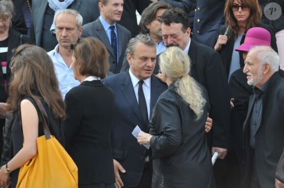 Jean-Charles De Castelbajac - Funérailles du couturier Jean-Louis Scherrer au cimetière du Père-Lachaise. A Paris le 26 juin 2013.