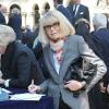 Mireille Darc - Funérailles du couturier Jean-Louis Scherrer au cimetière du Père-Lachaise. A Paris le 26 juin 2013.