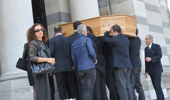 Funérailles du couturier Jean-Louis Scherrer au cimetière du Père-Lachaise. A Paris le 26 juin 2013.