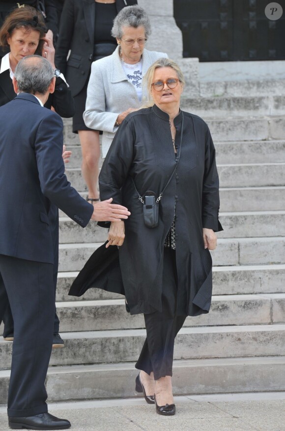 Funérailles du couturier Jean-Louis Scherrer au cimetière du Père-Lachaise. A Paris le 26 juin 2013.