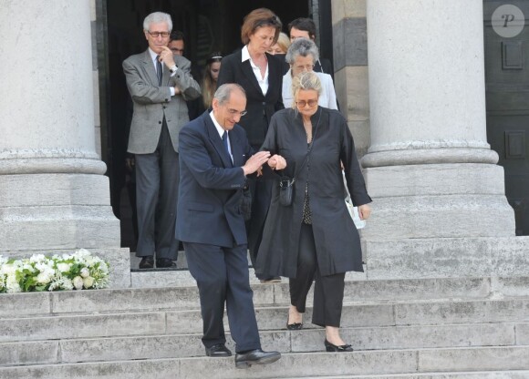 Funérailles du couturier Jean-Louis Scherrer au cimetière du Père-Lachaise. A Paris le 26 juin 2013.