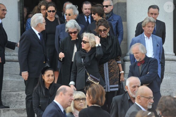 Funérailles du couturier Jean-Louis Scherrer au cimetière du Père-Lachaise. A Paris le 26 juin 2013.