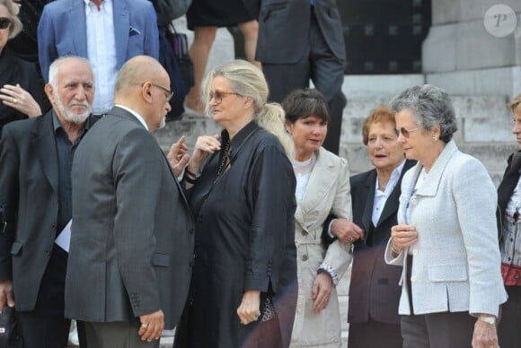Funérailles du couturier Jean-Louis Scherrer au cimetière du Père-Lachaise. A Paris le 26 juin 2013.