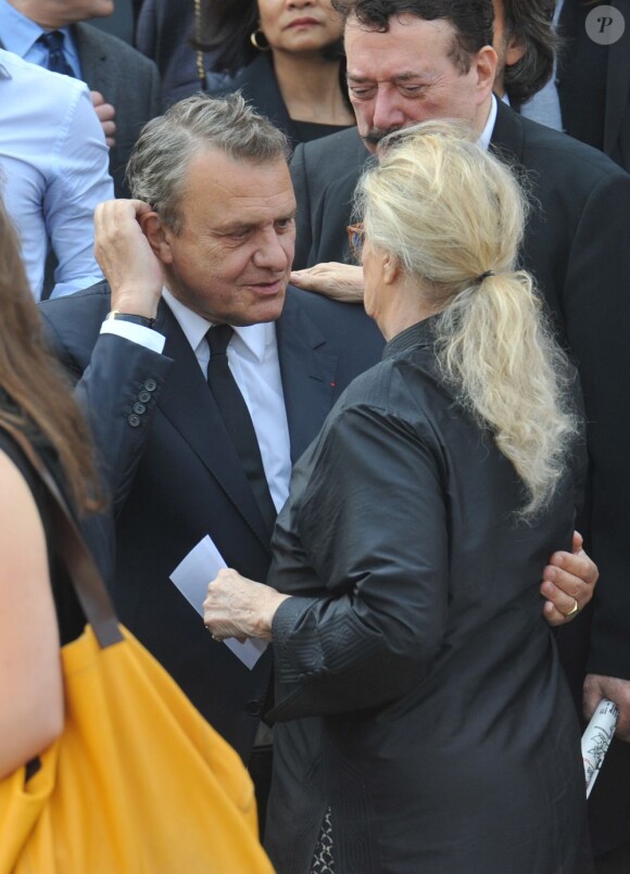 Jean-Charles De Castelbajac - Funérailles du couturier Jean-Louis Scherrer au cimetière du Père-Lachaise. A Paris le 26 juin 2013.