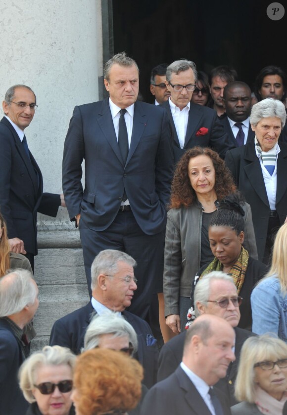 Jean-Charles De Castelbajac - Funérailles du couturier Jean-Louis Scherrer au cimetière du Père-Lachaise. A Paris le 26 juin 2013.