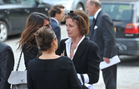 Milena de Liechtenstein - Funérailles du couturier Jean-Louis Scherrer au cimetière du Père-Lachaise. A Paris le 26 juin 2013.