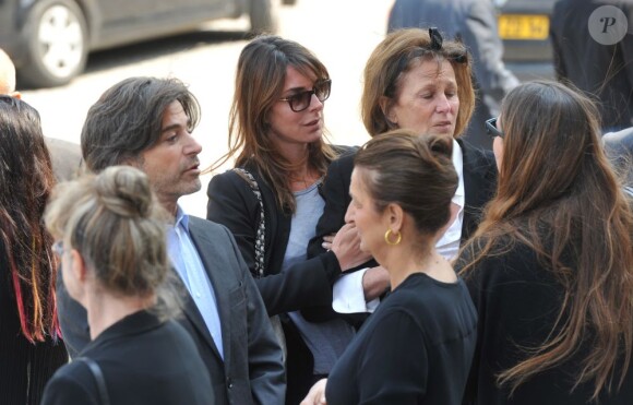 Milena de Liechtenstein - Funérailles du couturier Jean-Louis Scherrer au cimetière du Père-Lachaise. A Paris le 26 juin 2013.