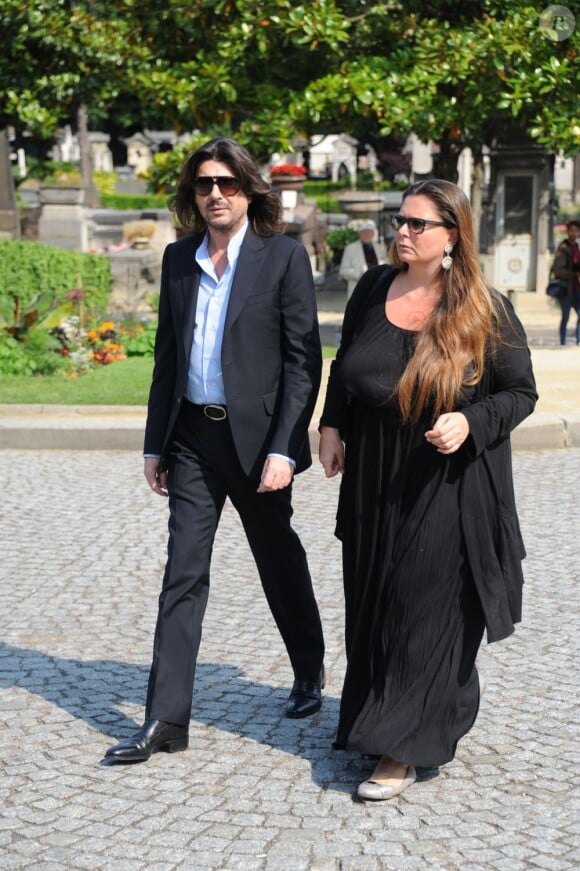 Stephane Rolland - Funérailles du couturier Jean-Louis Scherrer au cimetière du Père-Lachaise. A Paris le 26 juin 2013.